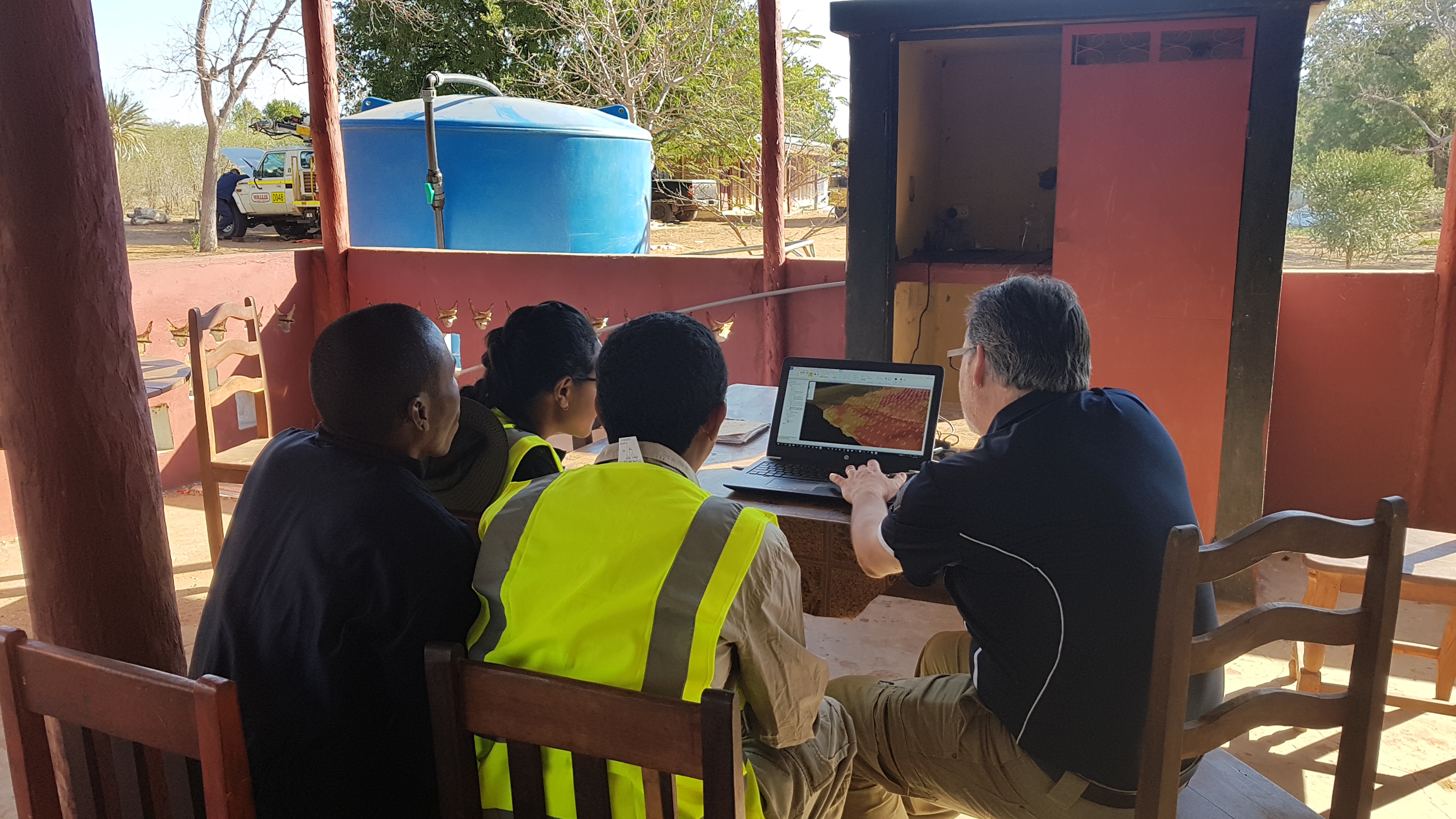 Training and mentoring geologists at Base Resources' Toliara Project